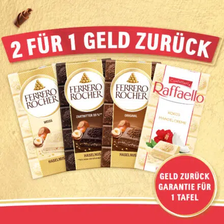 Ferrero Rocher Tafeln gratis testen