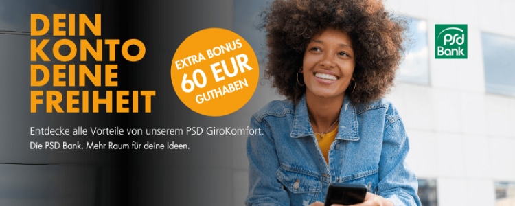 60€ Bonus für Girokonto bei PSD-Bank