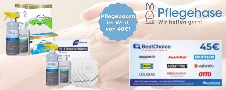 Pflegehase Bonus-Deal kostenlose Pflegehilfsmittel