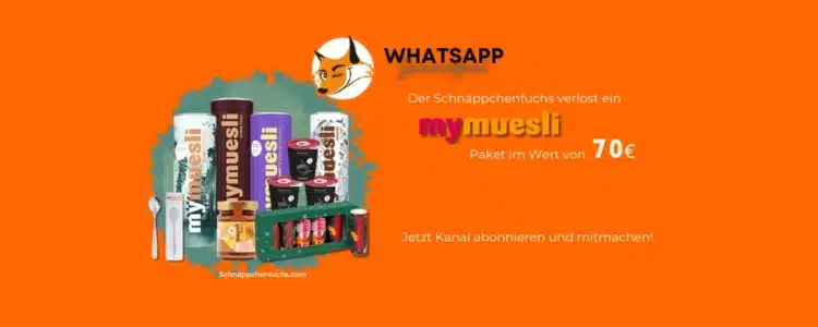 Schnäppchenfuchs Gewinnspiel WhatsApp