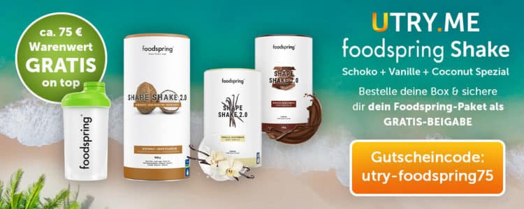 foodspring-Paket von UTRY.ME