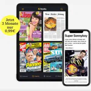 3 Monate Readly für 0,99€