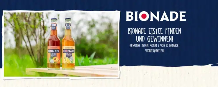 Bionade Gewinnspiel Produktpaket Eistee