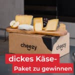 Cheezy-Gewinnspiel; Käsepaket gewinnen