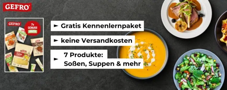 kostenloses Probierpaket von GEFRO