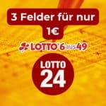 3 Felder Lotto für 1€