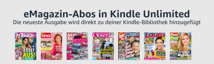 Magazin bei Amazon Kindle Unlimited