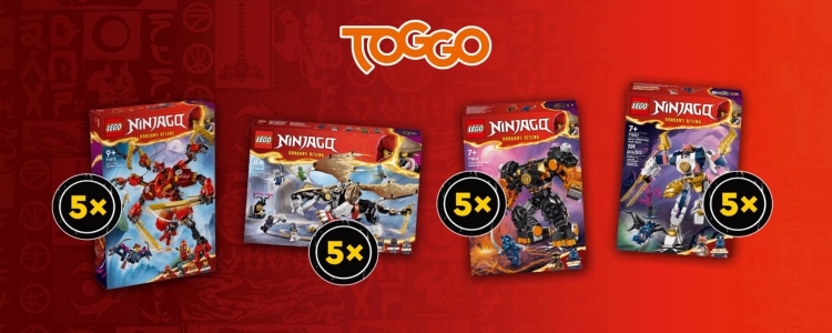 TOGGO Gewinnspiel Ninjago LEGO®-Sets absahnen