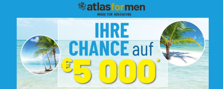 Atlas For Men verlost 5.000 Euro Inselträume