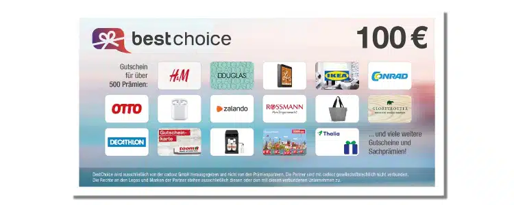 100€ BestChoice-Gutschein