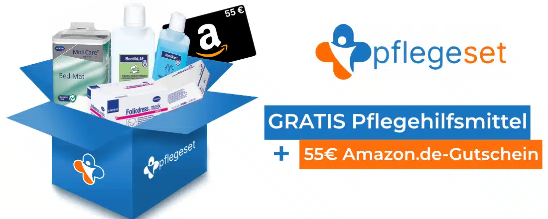 pflegeset Pflegehilfsmittel + Amazon-Gutschein