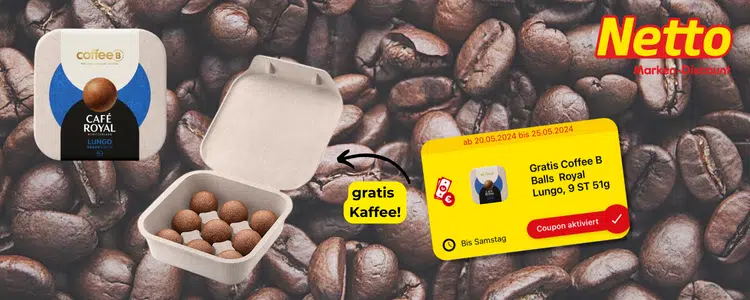 Gratis CoffeeBalls bei Netto