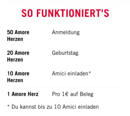 Herzen im Amici Club von L'Osteria sammeln