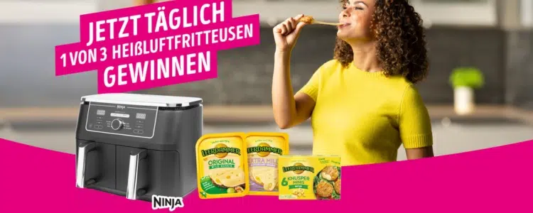 Leerdammer-Gewinnspiel Ninja Heißluftfritteuse