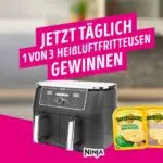 Leerdammer-Gewinnspiel Ninja Heißluftfritteuse