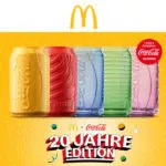 Coca-Cola-Gläser in 5 unterschiedlichen Farben