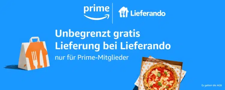 Amazon Prime Gratis Lieferando-Lieferungen
