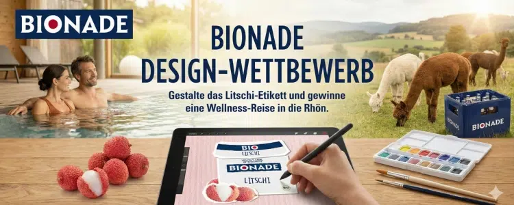 Bionade Gewinnspiel Litschi Etikett
