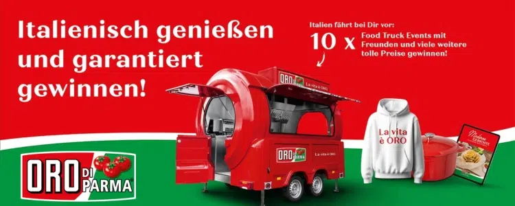 ORO di Parma Gewinnspiel Food Truck