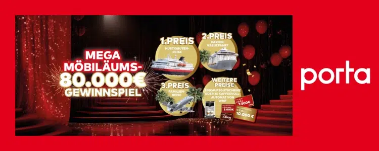 porta Gewinnspiel Jubiläum