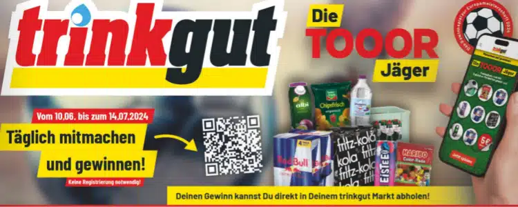Torjäger-Gewinnspiel von Trinkgut