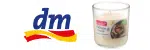 Kerze; dm-Logo