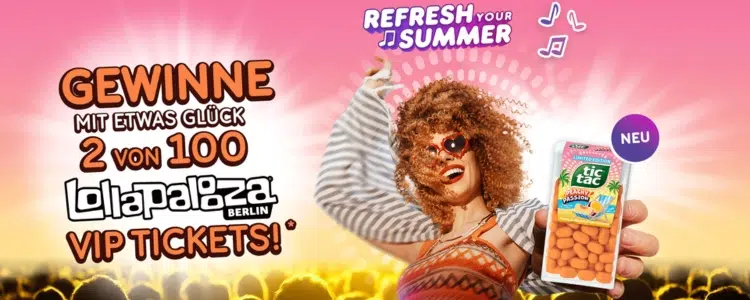 tic tac-Gewinnspiel Lollapalooza 2025