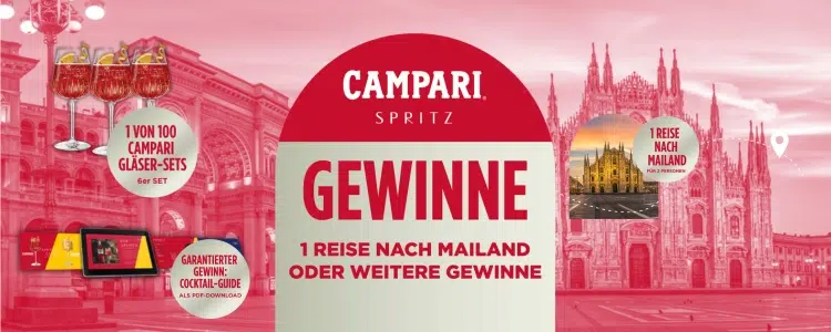 Campari-Gewinnspiel Mailand