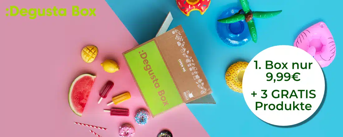 DegustaBox mit gratis Geschenken