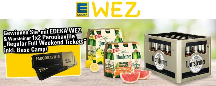 EDEKA WEZ-Gewinnspiel Parookaville-Tickets