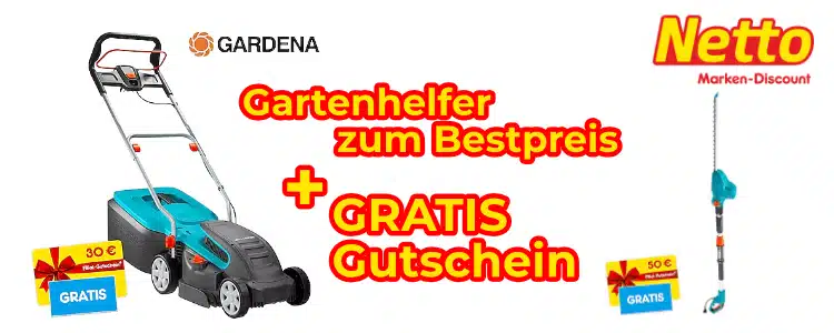 Netto Gardena-Aktion; Gutschein geschenkt
