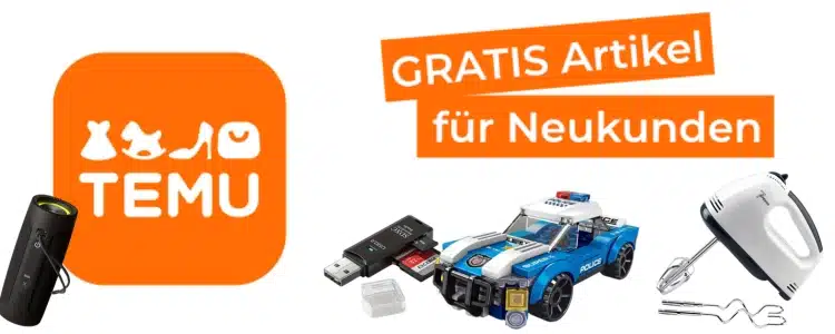 TEMU gratis Artikel