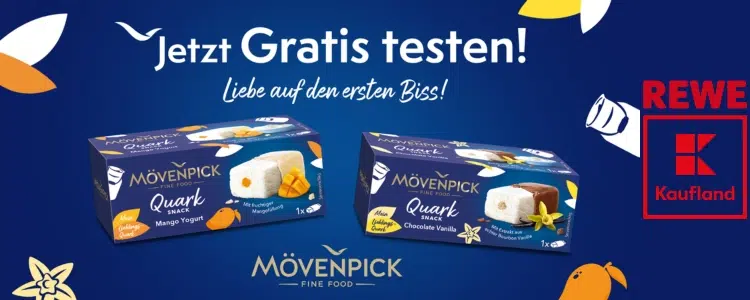 Mövenpick Quark Snacks gratis testen