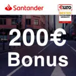 Santander Logo; 200€ Bonus
