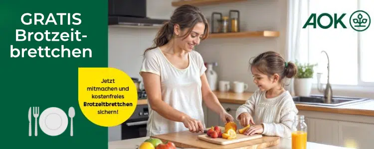 Gratis Geschenk der AOK: Brotzeitbrettchen