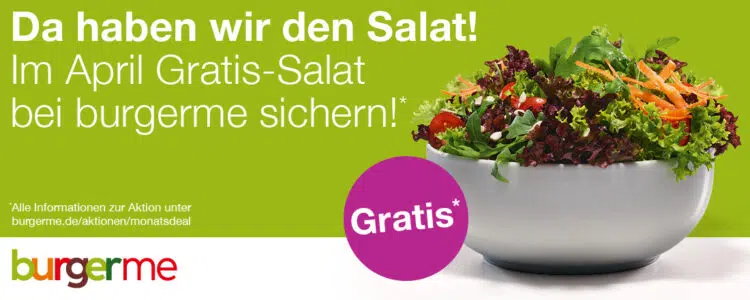 Gratis Basic-Salat bei burgerme