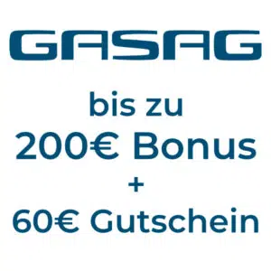 GASAG; bis zu 200€ Bonus