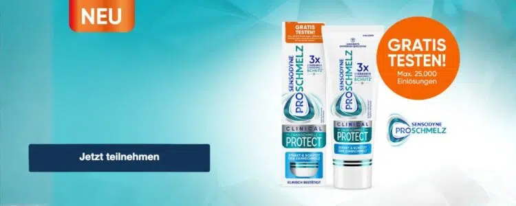 Sensodyne ProSchmelz gratis testen
