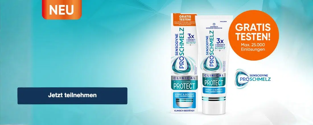Sensodyne ProSchmelz gratis testen