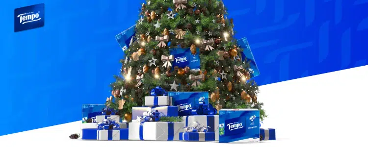 Tempo-Produkte unterm Weihnachtsbaum