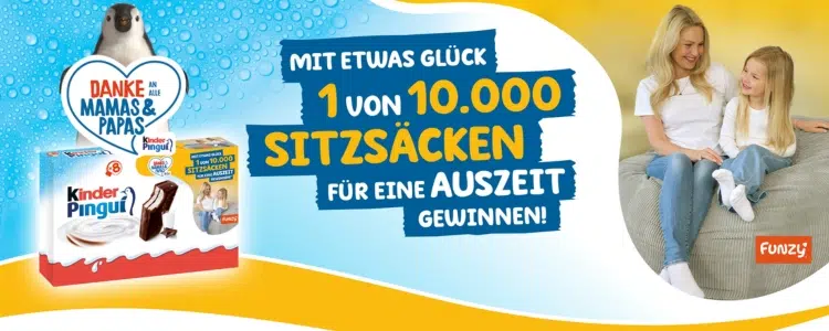 Gewinnspiel von kinder Pingui
