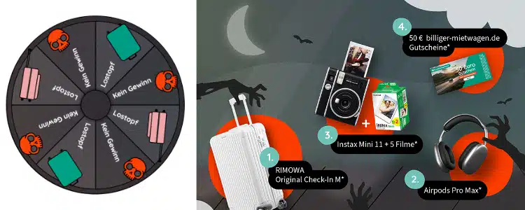 Halloween-Gewinnspiel billiger-mietwagen.de