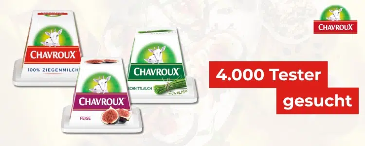 Chavroux Ziegenfrischkäse gratis testen