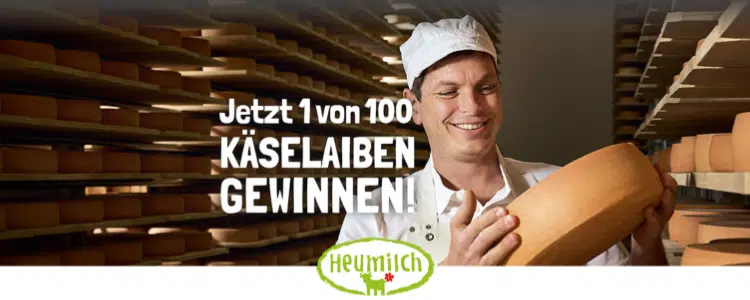 Käselaib von Heumilch gewinnen
