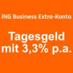 3,3% Zinsen aufs Tagesgeldkonto für Businesskunden