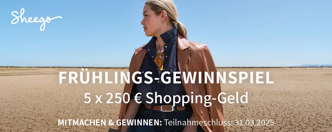 sheego-Gewinnspiel; Frau in Wüste