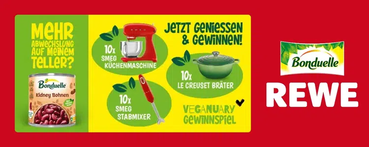 Bonduelle Gewinnspiel; Küchenmaschine; Bräter; Stabmixer