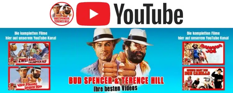 Bud Spencer & Terence Hill kostenlose Filme auf YouTube