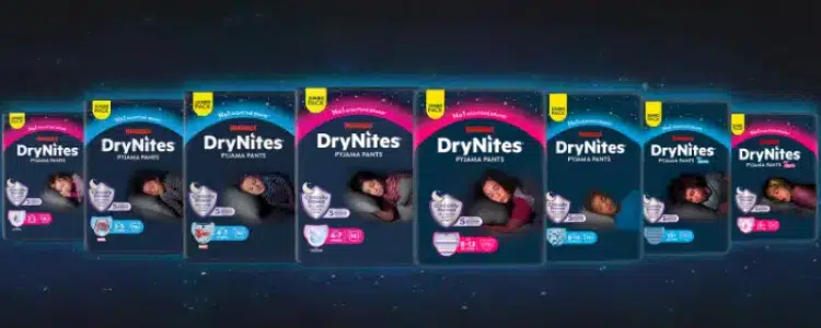 Verschiedene DryNites-Produkte