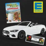 Edeka-Genuss-Gewinnspiel; MErcedes-Benz; Edeka Logo